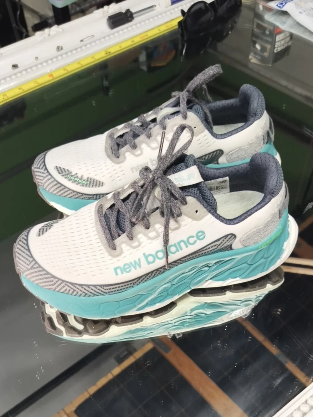 Women's 8 New Balance Fresh Foam X More Trail v3 'Reflection Faded Teal' MINT